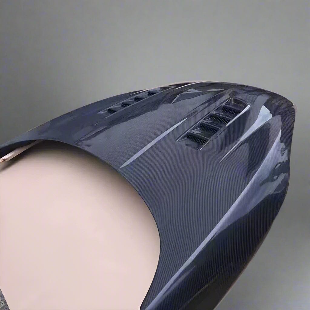 Ford Fiesta (Mk7.5) RS Style Carbon Fiber Hood/Bonnet Replacement - Twenty Two Tuning Hood/Bonnet Complete