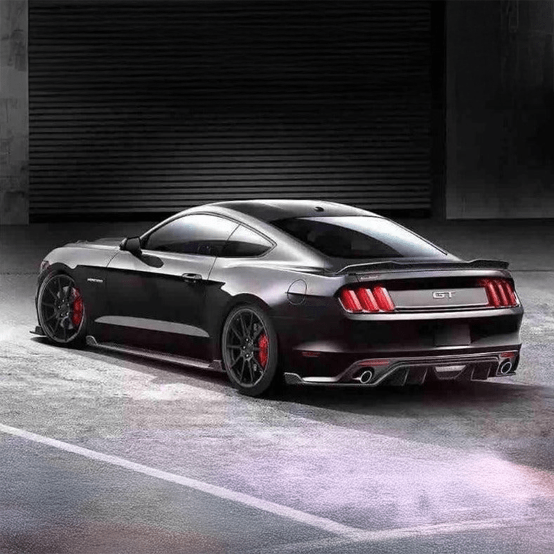 Ford Mustang (6th Gen.) Hennessey Style Carbon Fiber Side Skirts - Twenty Two Tuning Side Skirts