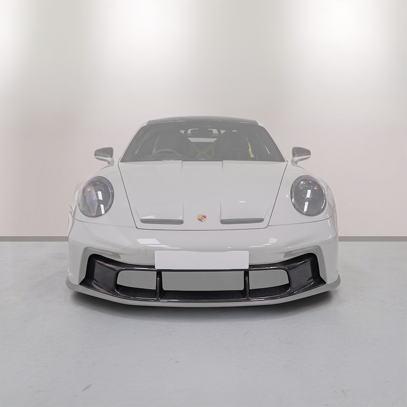 V1 Carbon Fiber Front Bumper Center Intake Trim Compatible With Porsche 911 (992.1) GT3