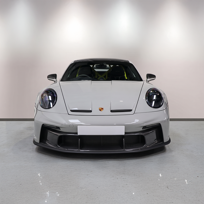 V1 Carbon Fiber Front Bumper Center Intake Trim Compatible With Porsche 911 (992.1) GT3