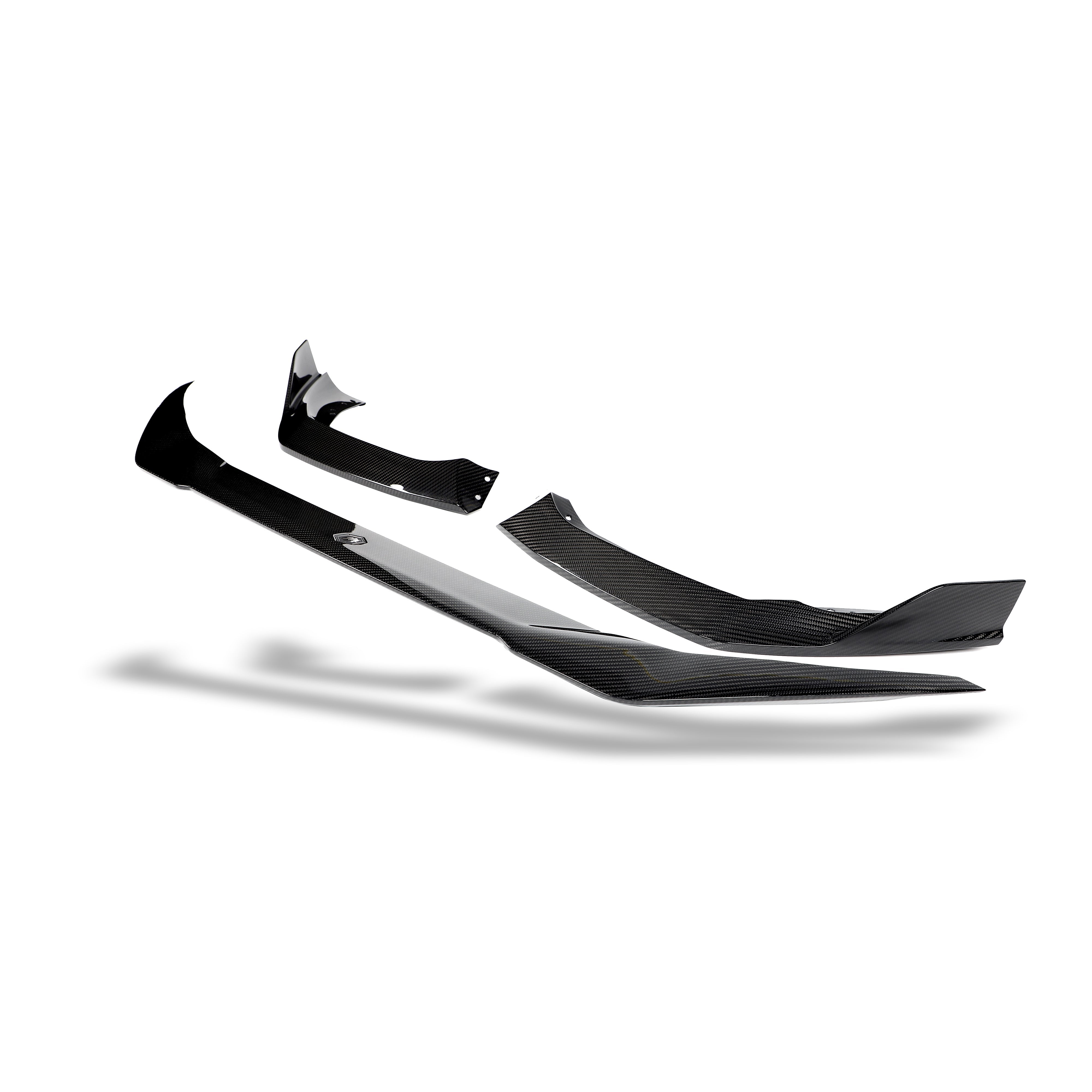 RevoZport Carbon Fiber Front Lip Compatible With BMW X6M F96 PRE LCI