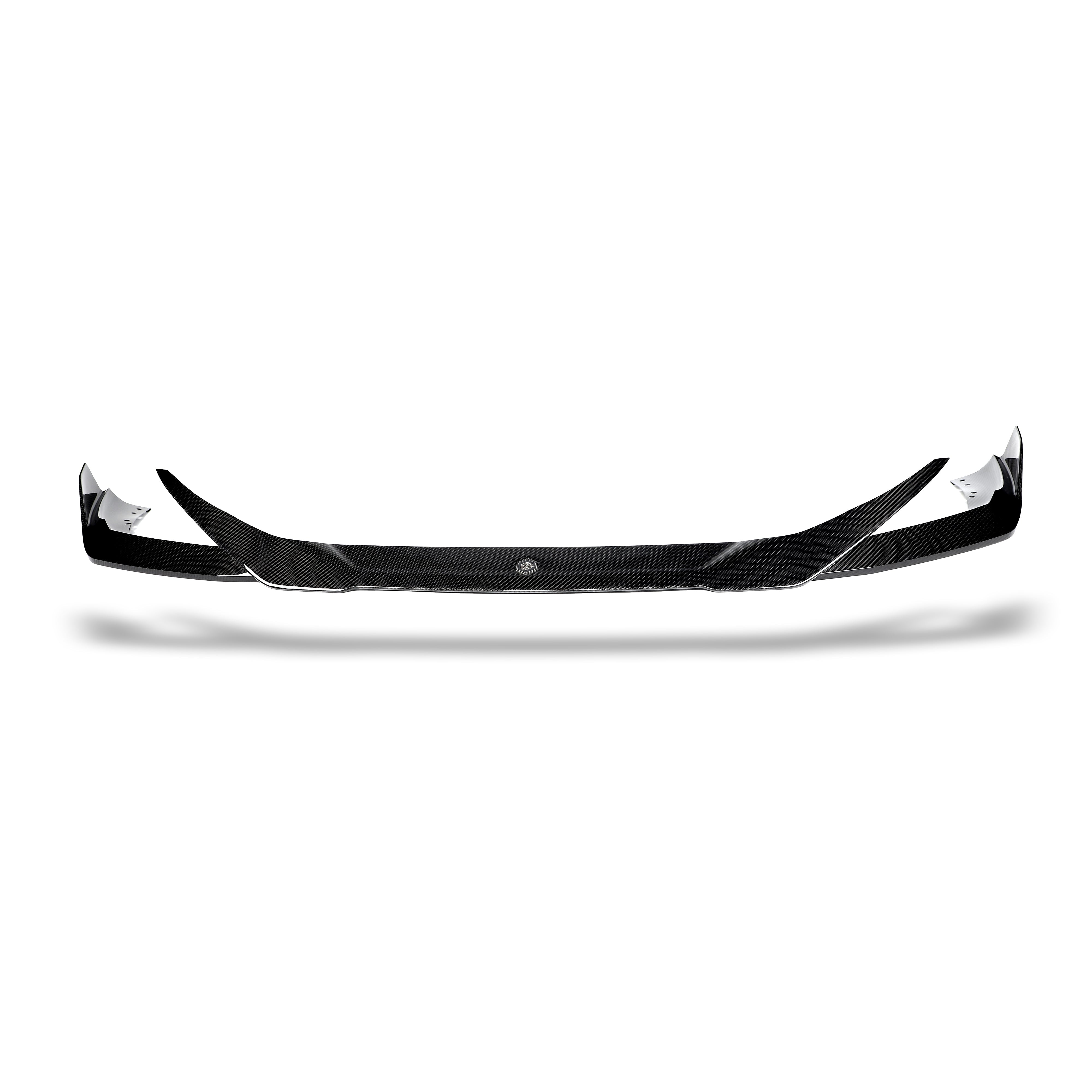 RevoZport Carbon Fiber Front Lip Compatible With BMW X6M F96 PRE LCI