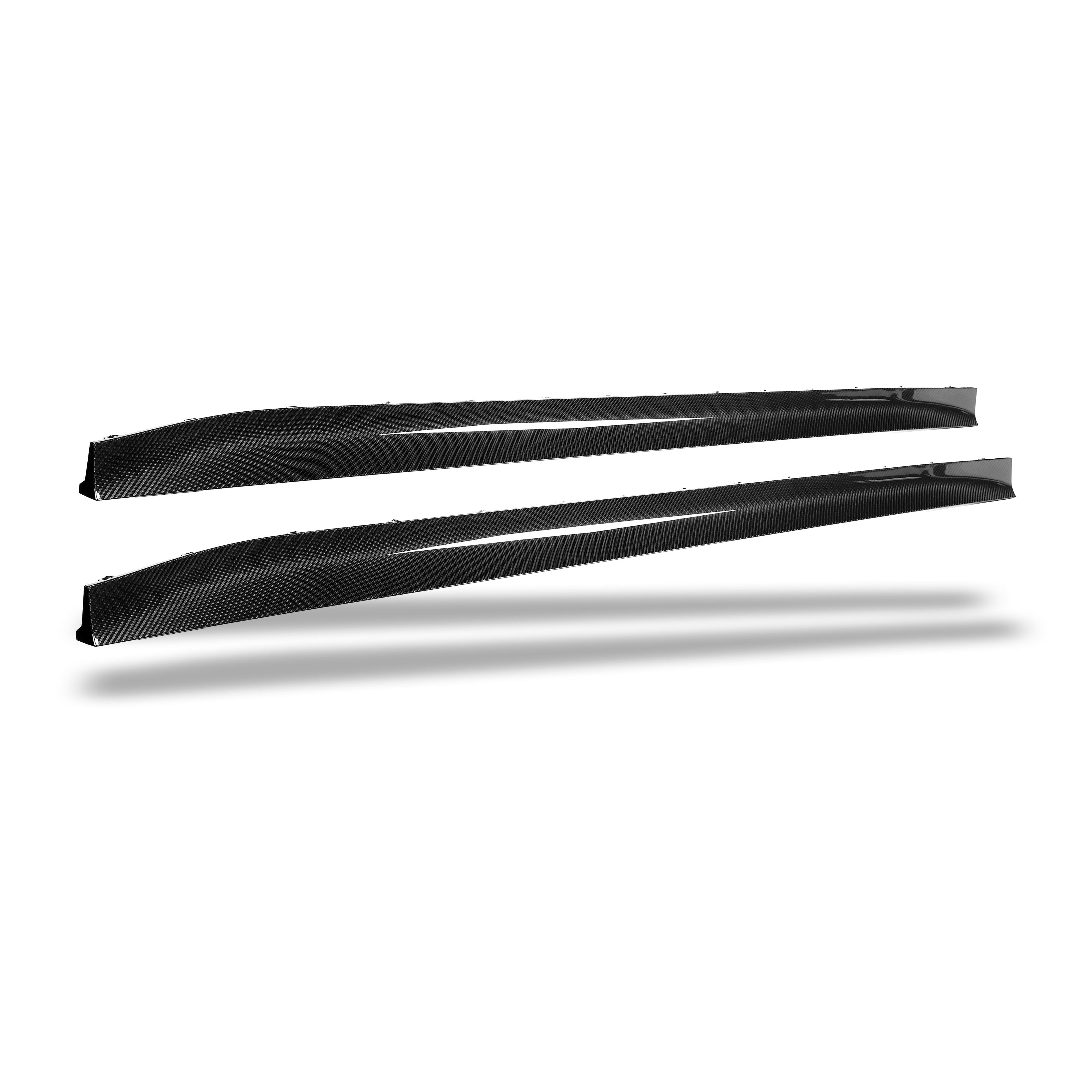 RevoZport Carbon Fiber Race Side Skirts Compatible With BMW M4 G82