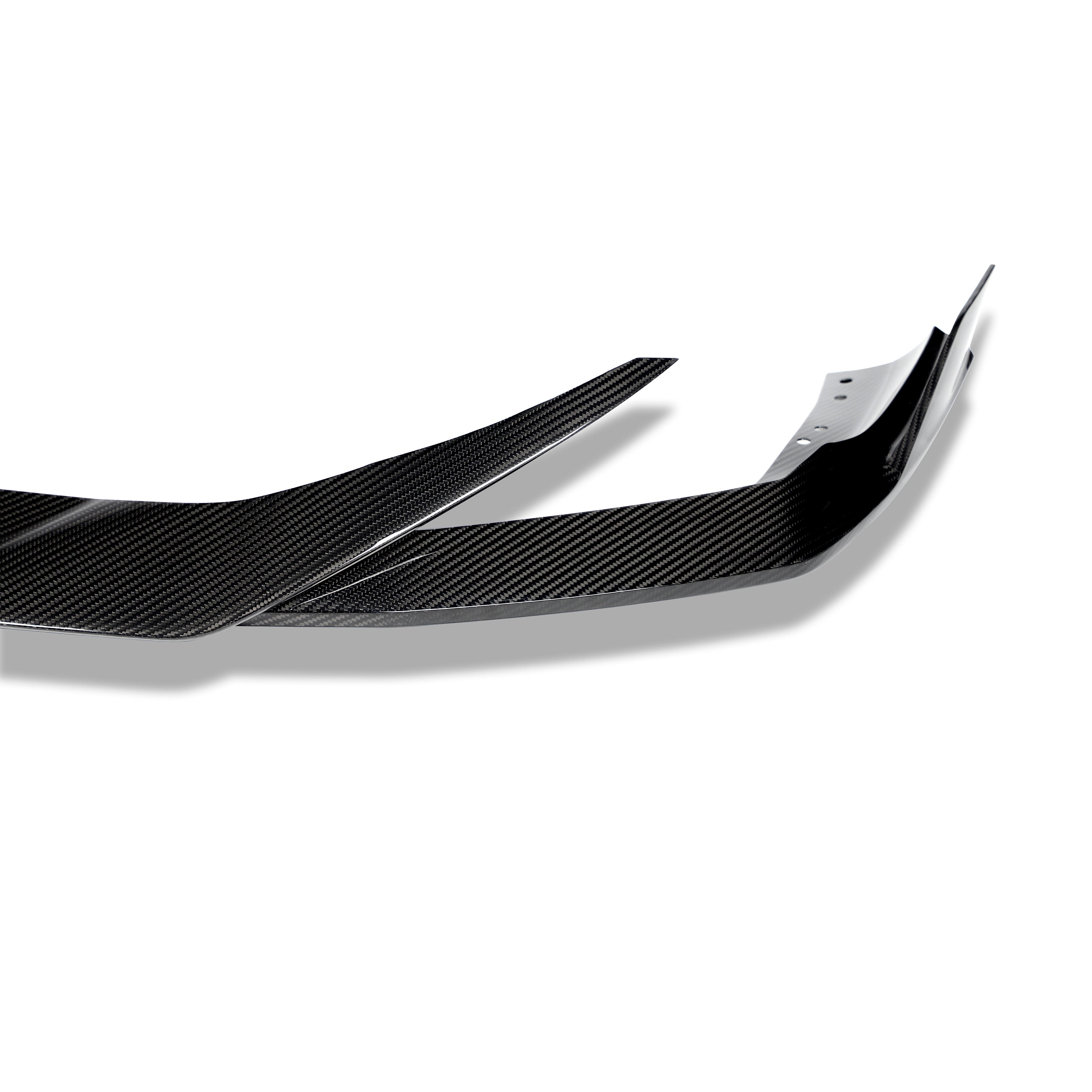 RevoZport Carbon Fiber Front Lip Compatible With BMW X6M F96 PRE LCI