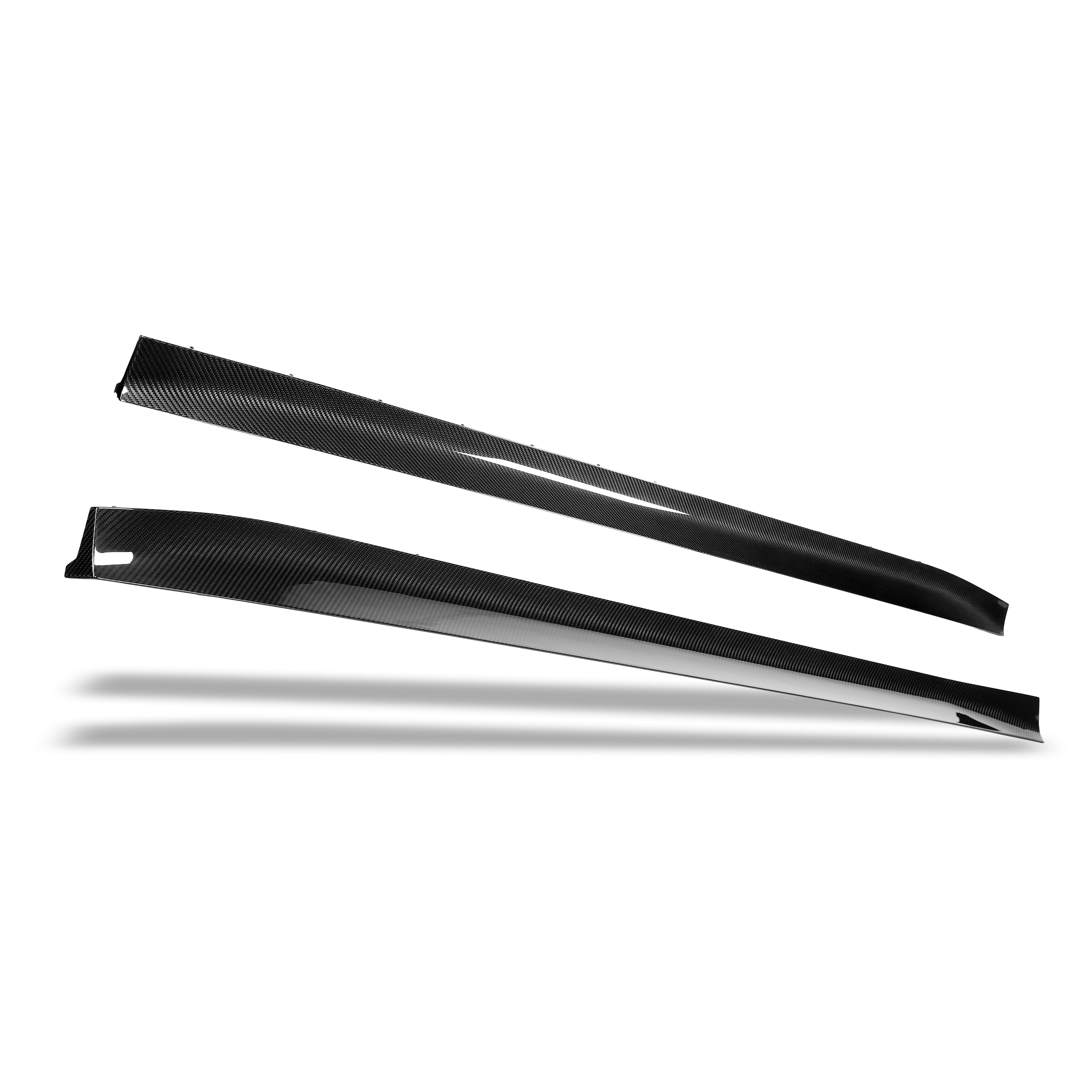 RevoZport Carbon Fiber Race Side Skirts Compatible With BMW M4 G82