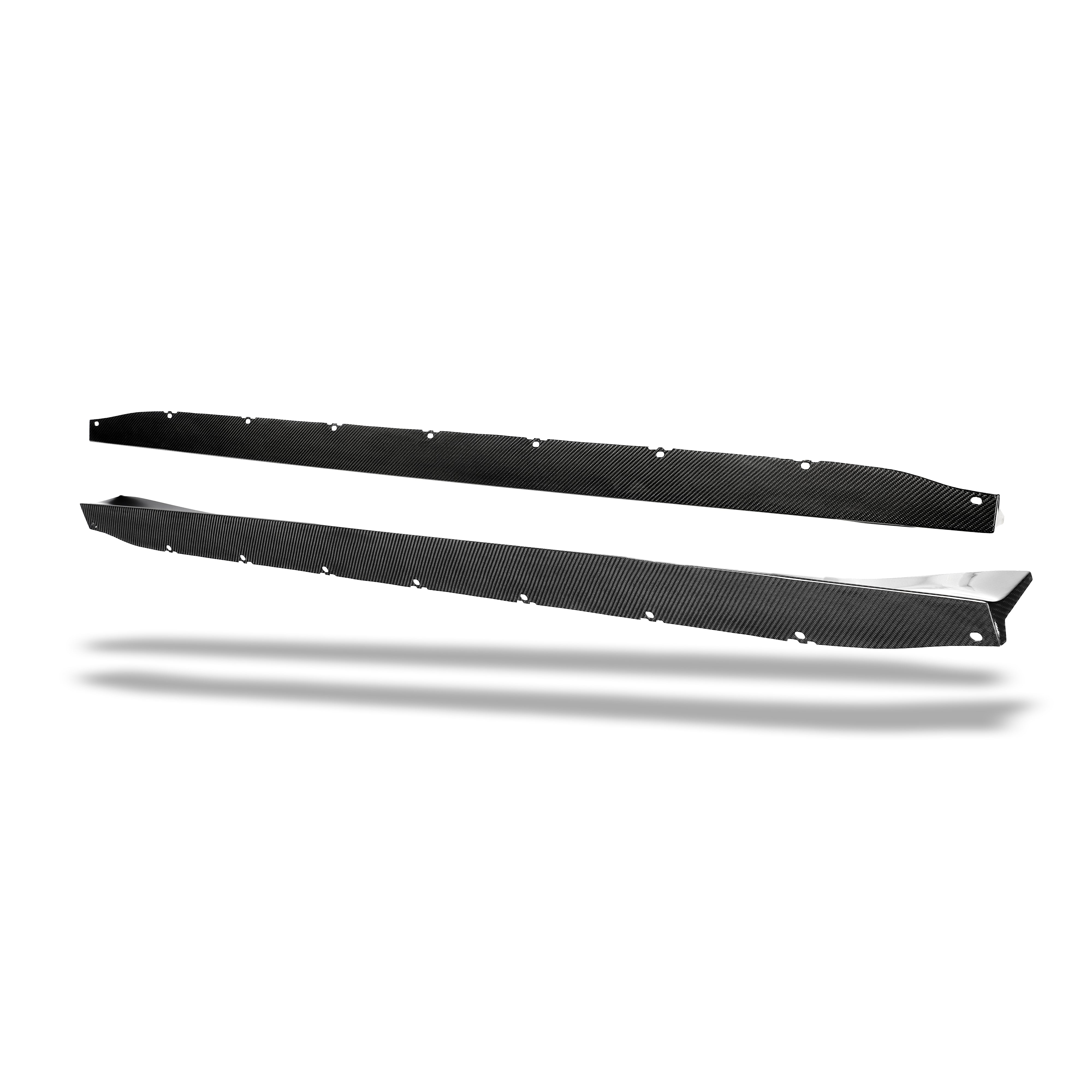 RevoZport Carbon Fiber Race Side Skirts Compatible With BMW M4 G82