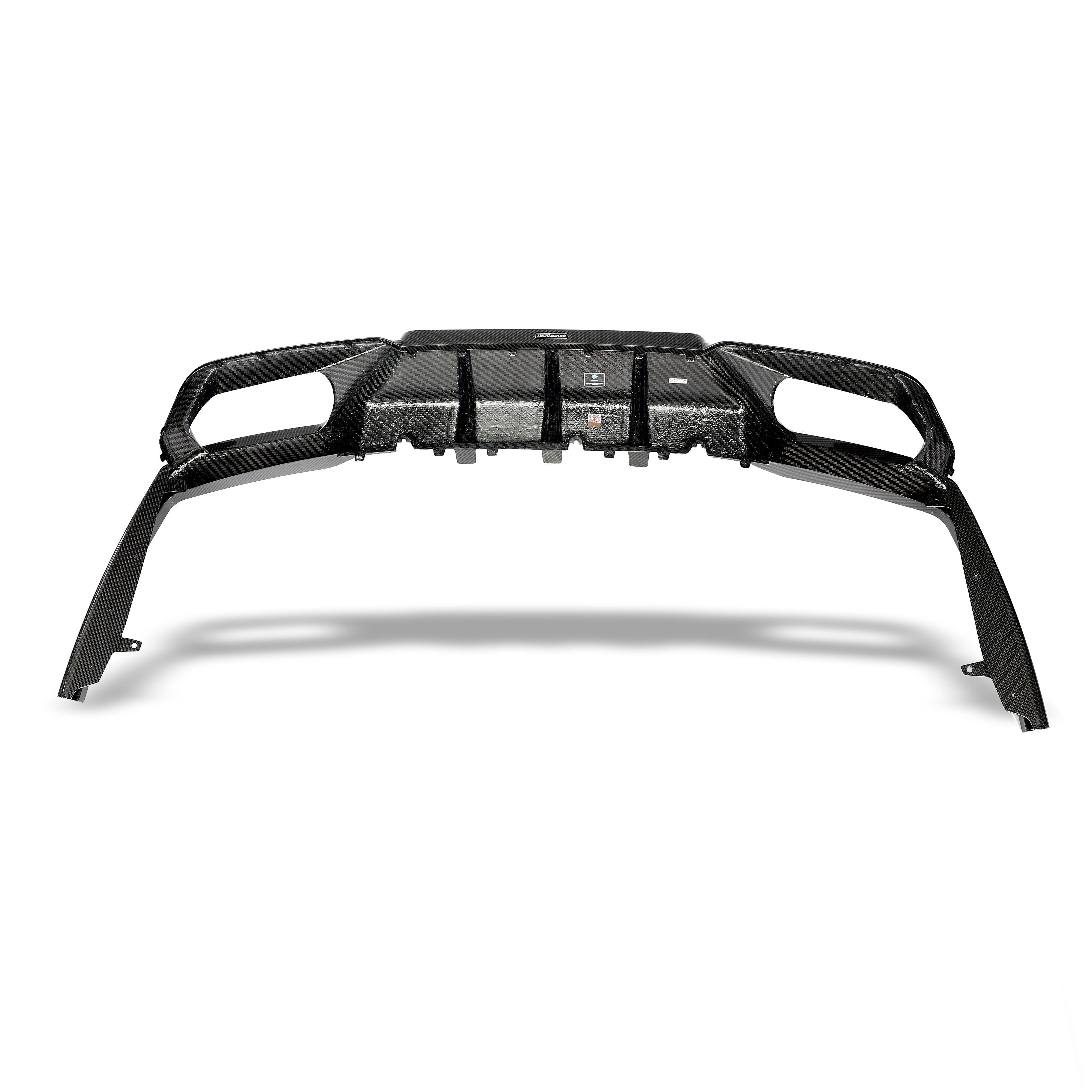 RevoZport Carbon Fiber Rear Diffuser Compatible With BMW M8 F91 F92
