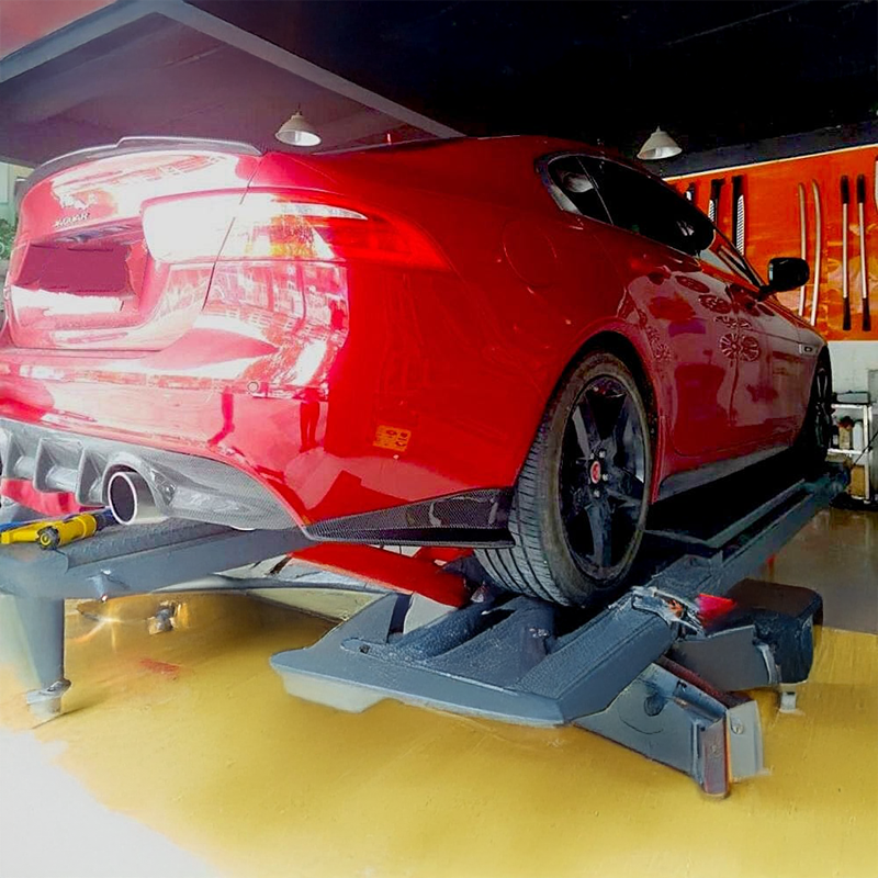 Jaguar XE (X760) SV1 Carbon Fiber Rear Bumper Canards