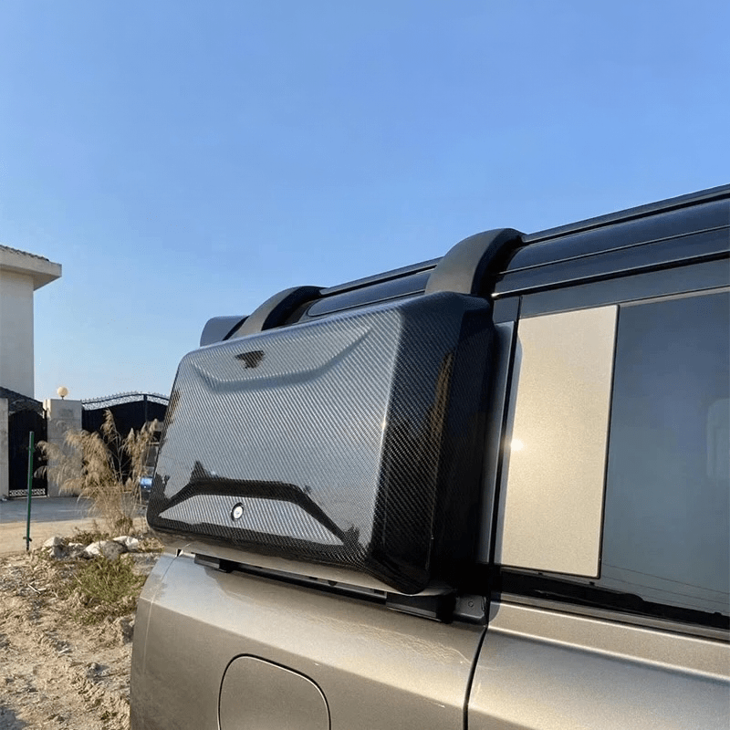 Landrover Defender (L663) OEM+ Carbon Fibre Side Box/Gear Carrier - Twenty Two Tuning Rear Windows
