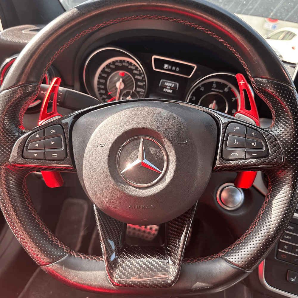 Mercedes Benz AMG Performance Carbon Fibre Steering Wheel Trim - Twenty Two Tuning Interior Parts & Accessories