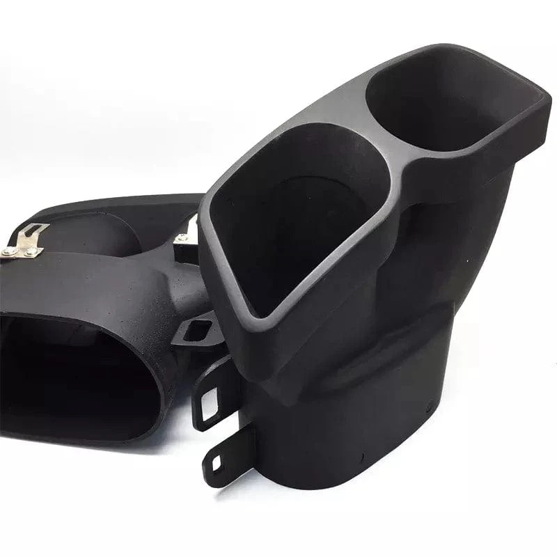 BSV1 Black Steel Exhaust Tips Compatible With Mercedes