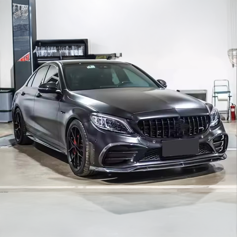 Mercedes Benz C-Class/C43 AMG Style Carbon Fibre Vent Trim (W205/C205/S205/A205) - Twenty Two Tuning Front Canards/Bumper Inserts