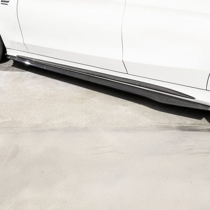 Mercedes Benz C-Class/C43 (C205) Future Design Style Carbon Fibre Side Skirts - Twenty Two Tuning Side Skirts