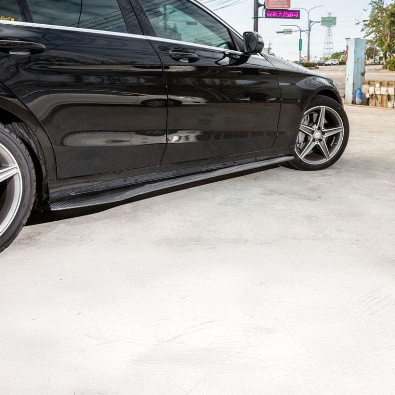 Mercedes Benz C-Class/C43 (C205) Future Design Style Carbon Fibre Side Skirts - Twenty Two Tuning Side Skirts
