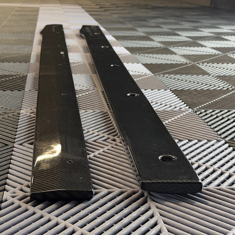 Mercedes Benz C-Class/C43 (C205) Future Design Style Carbon Fibre Side Skirts - Twenty Two Tuning Side Skirts