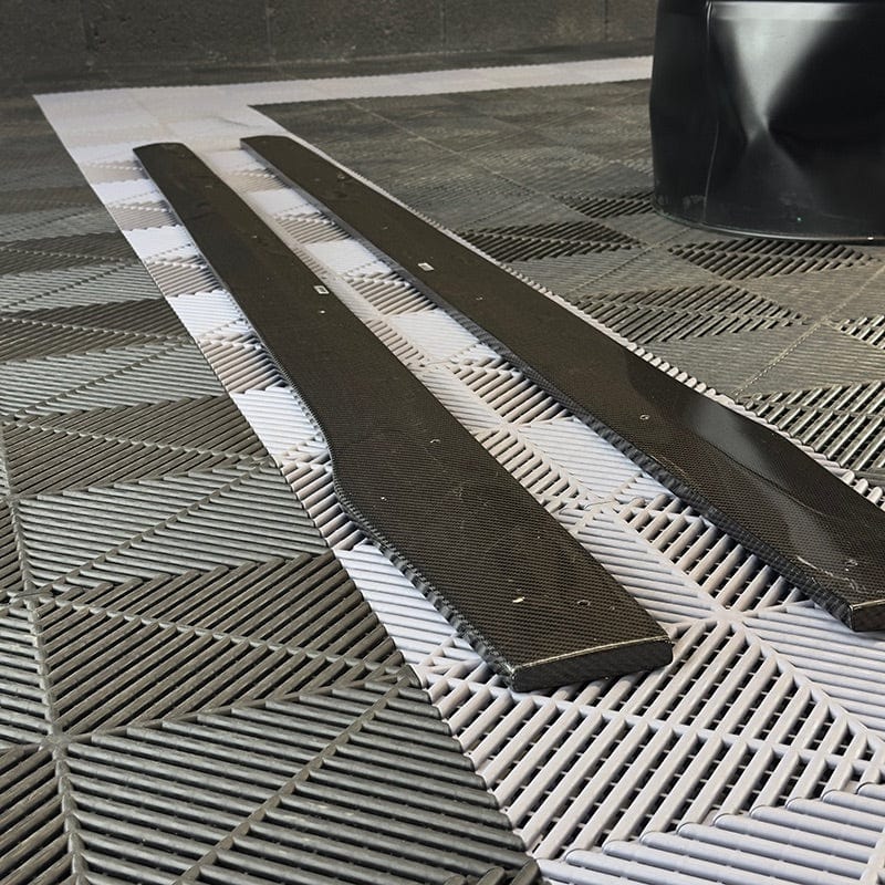 Mercedes Benz C-Class/C43 (C205) Future Design Style Carbon Fibre Side Skirts - Twenty Two Tuning Side Skirts