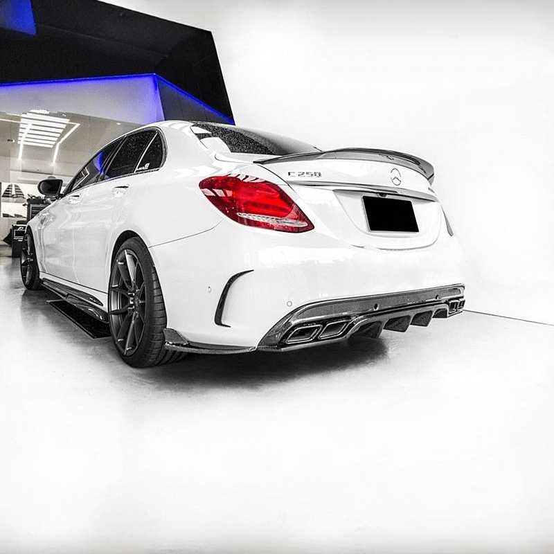 Mercedes Benz C-Class/C43/C63 (C205/W205) Future Design Style Carbon Fibre Rear Canards - Twenty Two Tuning Rear Canards