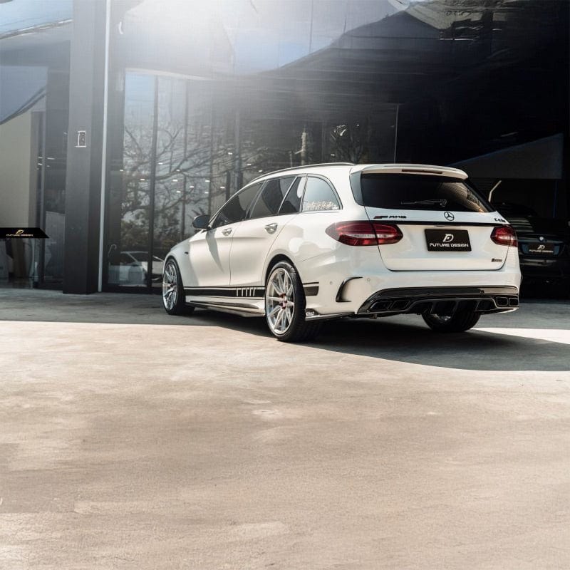 Mercedes Benz C-Class/C43/C63 (S205) Future Design Carbon Fibre Rear Canards - Future Design Rear Canards