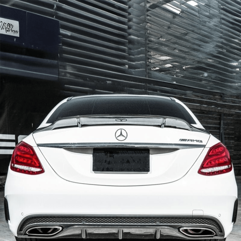 Mercedes Benz C-Class/C43/C63 (W205) Renntech Style Carbon Fiber Rear Spoiler - Twenty Two Tuning Rear Spoiler