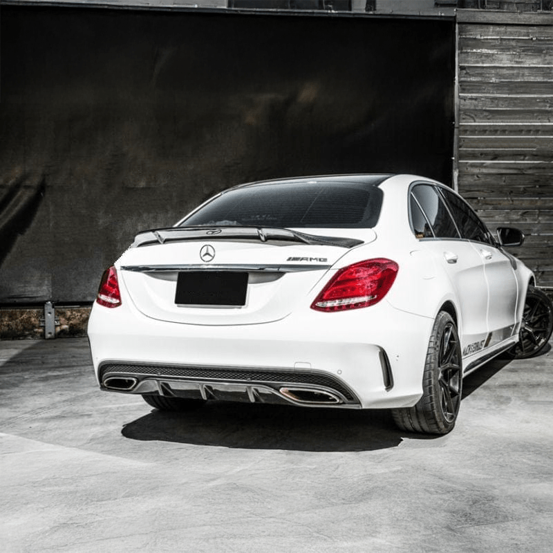 Mercedes Benz C-Class/C43/C63 (W205) Renntech Style Carbon Fiber Rear Spoiler - Twenty Two Tuning Rear Spoiler