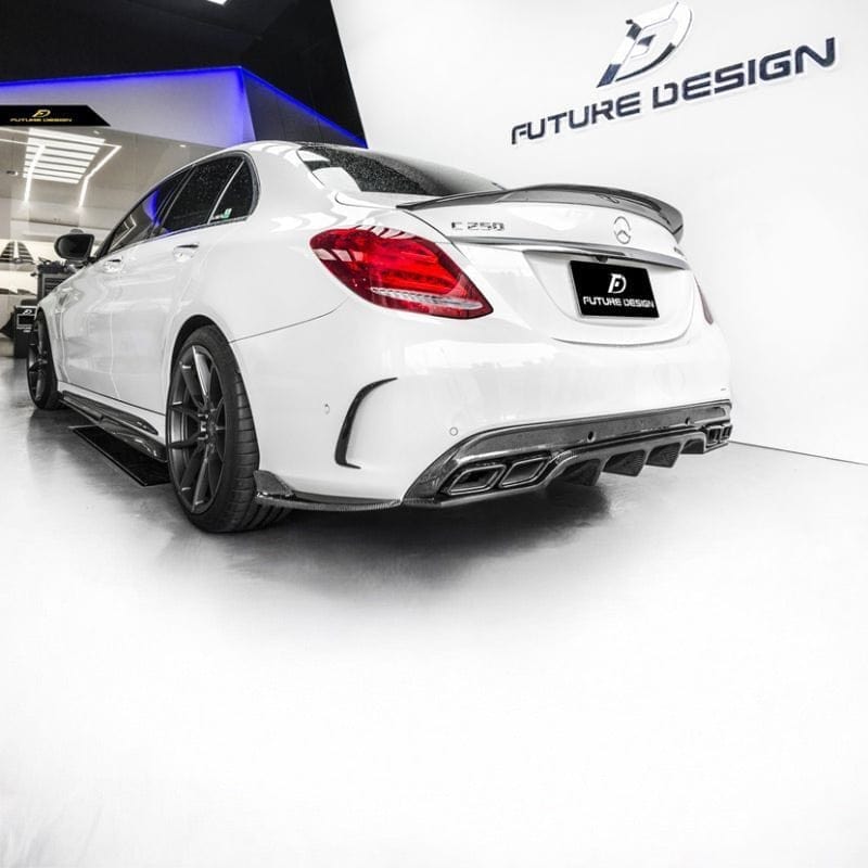 Mercedes Benz C-Class/C43/C63 (W205/S205) PSM Dynamic Carbon Fibre Side Skirts - PSM Dynamic Side Skirts