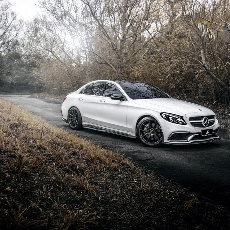 Mercedes Benz C-Class/C43/C63 (W205/S205) PSM Dynamic Carbon Fibre Side Skirts - PSM Dynamic Side Skirts