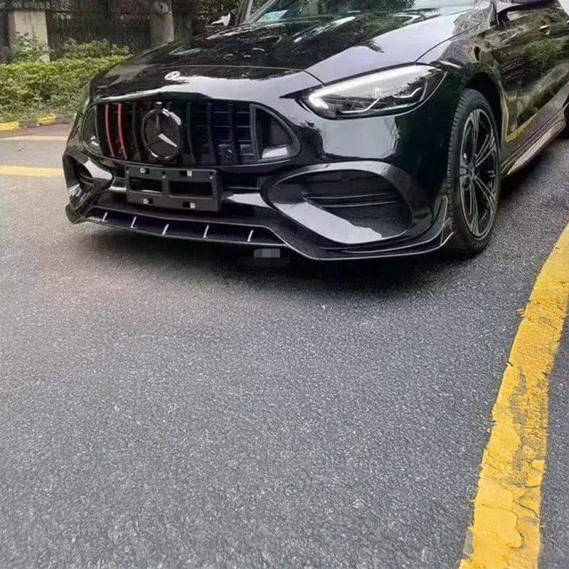 Mercedes Benz C-Class/C43 (W206/S206) BRABUS Style Carbon Fiber Front Canards - Twenty Two Tuning Front Canards/Bumper Inserts