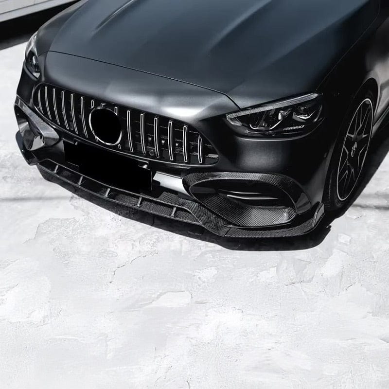 Mercedes Benz C-Class/C43 (W206/S206) BRABUS Style Carbon Fibre Front Vent Trims - Twenty Two Tuning Front Canards/Bumper Inserts