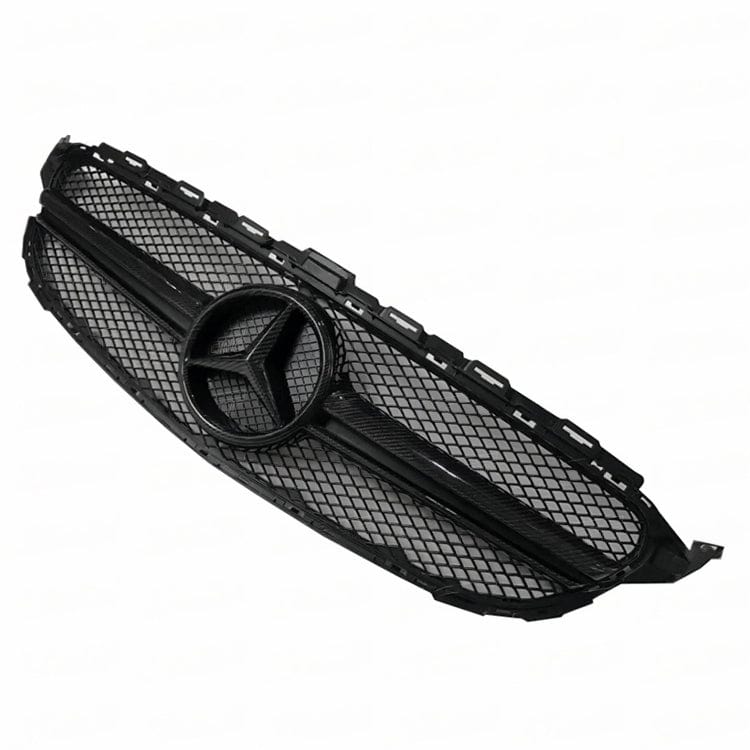 Mercedes Benz C-Class (W205/S205) C63 Style Carbon fibre Front Grille - Twenty Two Tuning Front Grille