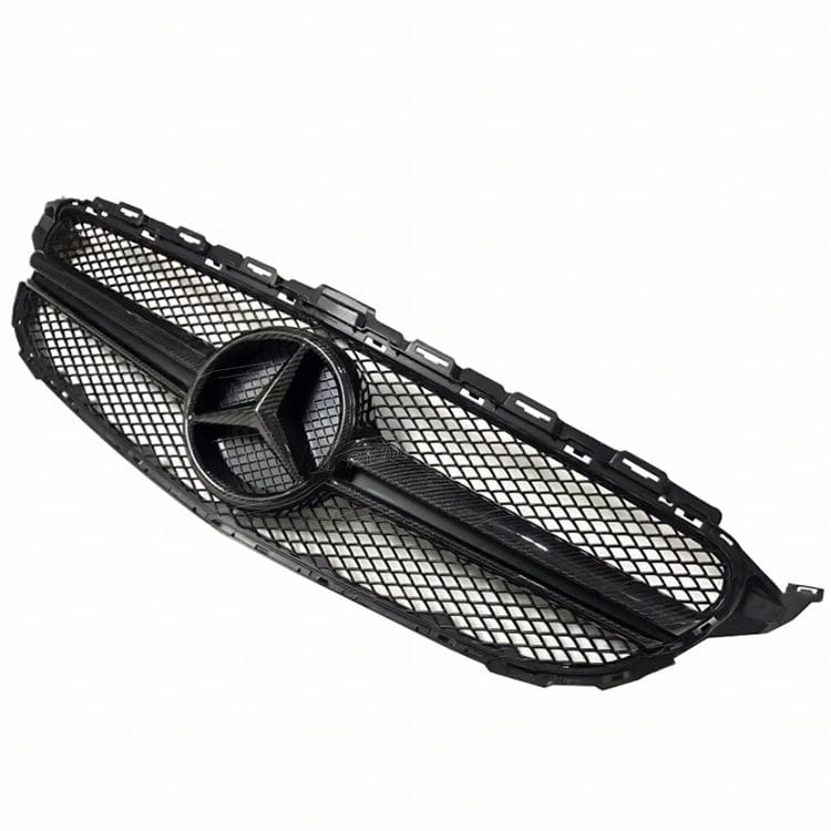 Mercedes Benz C-Class (W205/S205) C63 Style Carbon fibre Front Grille - Twenty Two Tuning Front Grille
