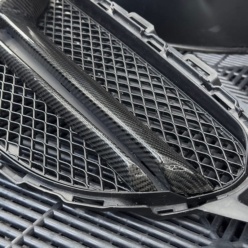 Mercedes Benz C-Class (W205/S205) C63 Style Carbon fibre Front Grille - Twenty Two Tuning Front Grille