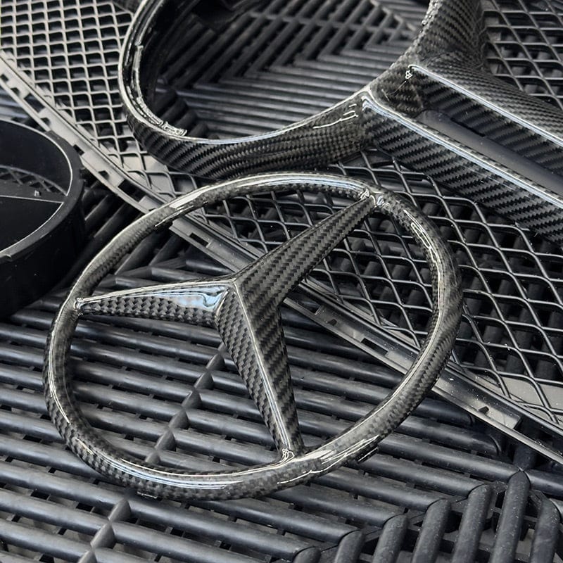 Mercedes Benz C-Class (W205/S205) C63 Style Carbon fibre Front Grille - Twenty Two Tuning Front Grille
