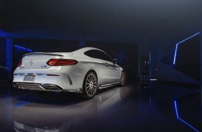 Mercedes Benz C43 (A205/C205) Future Design Style Carbon Fibre Rear Diffuser - Twenty Two Tuning Rear Diffuser