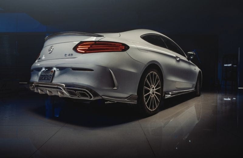 Mercedes Benz C63 (A205/C205) Future Design Style Carbon Fibre Rear Diffuser - Twenty Two Tuning Rear Diffuser