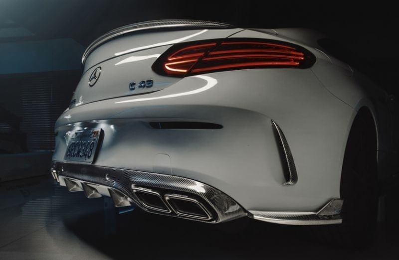 Mercedes Benz C63 (A205/C205) Future Design Style Carbon Fibre Rear Diffuser - Twenty Two Tuning Rear Diffuser