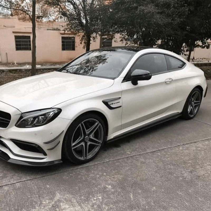 Mercedes Benz C63 (C205/A205) Future Design Style Carbon Fibre Side Skirts - Twenty Two Tuning Side Skirts