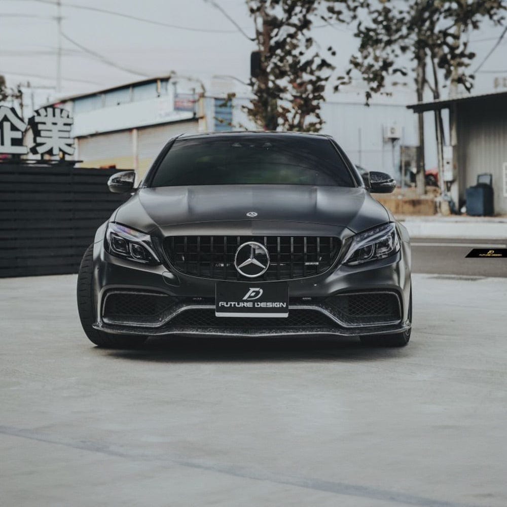 Mercedes Benz C63 (C205/A205) PSM Style Carbon Fibre Front Lip Spoiler - Future Design Front Lip