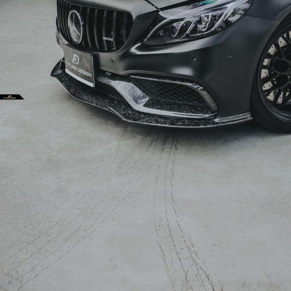 Mercedes Benz C63 (C205/A205) PSM Style Carbon Fibre Front Lip Spoiler - Future Design Front Lip