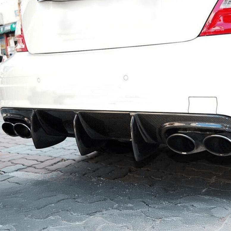 Mercedes Benz C63 (W204) Pre-Facelift Big Fin Style Carbon Fibre Rear Diffuser - Twenty Two Tuning Rear Diffuser