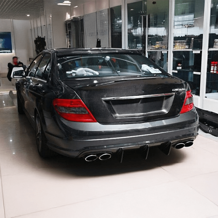 Mercedes Benz C63 (W204) Pre-Facelift Big Fin Style Carbon Fibre Rear Diffuser - Twenty Two Tuning Rear Diffuser