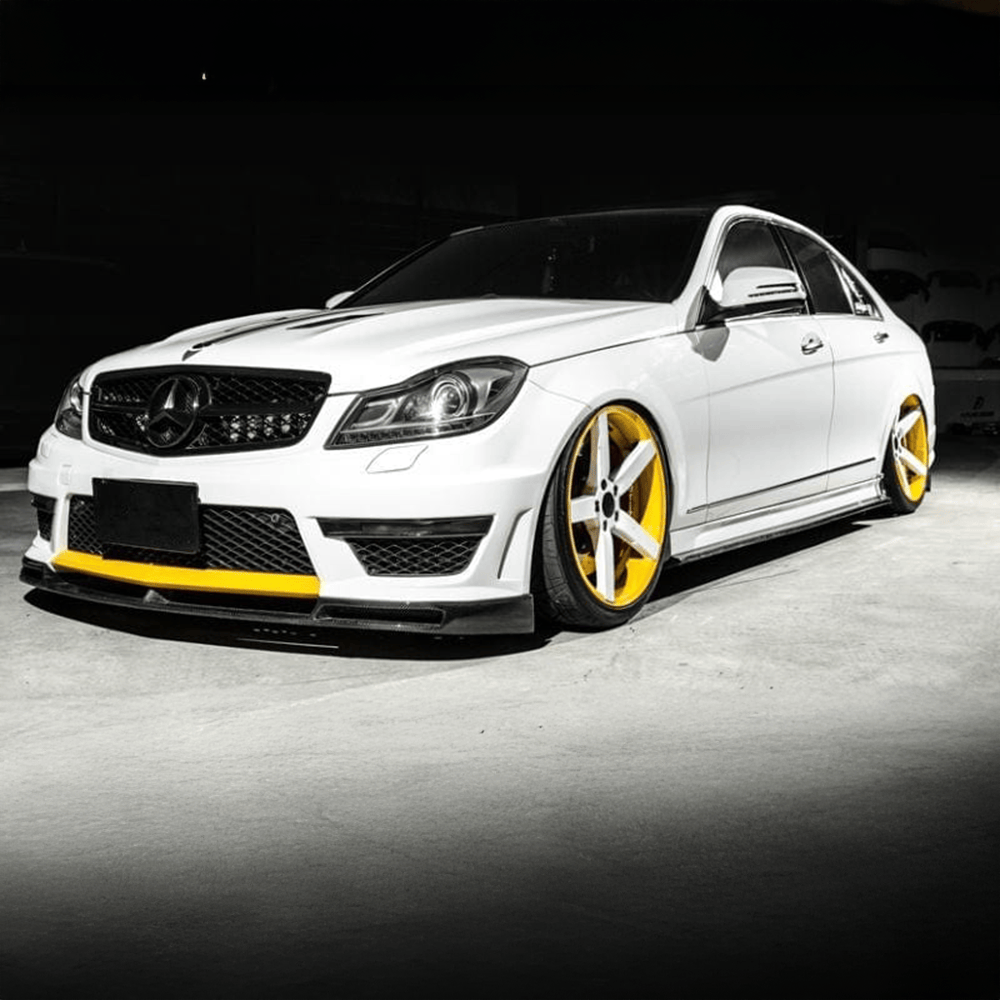 Mercedes Benz C63 (W204/S204/C204) Facelift VS Style Carbon Fibre Front Lip - Twenty Two Tuning Front Lip