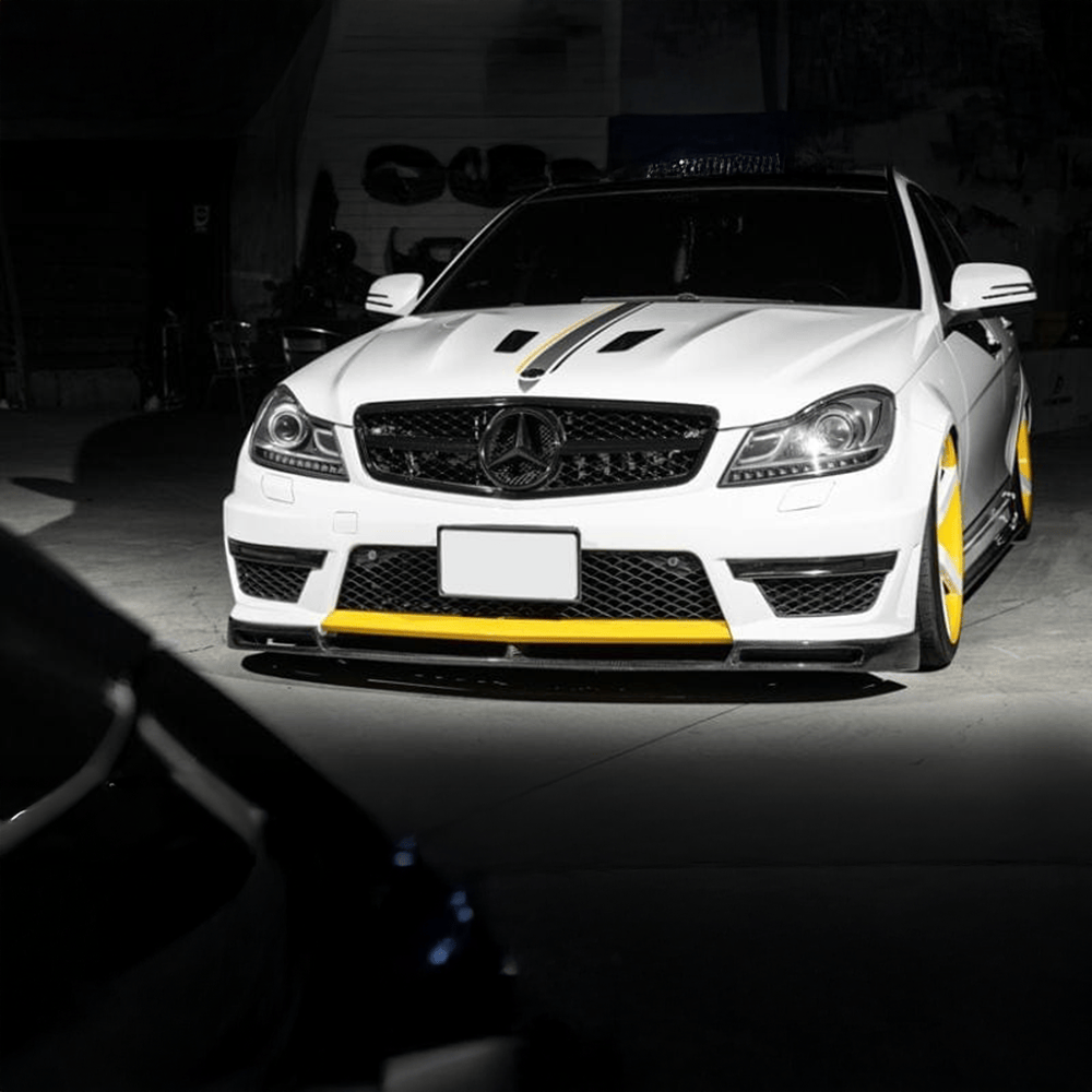 Mercedes Benz C63 (W204/S204/C204) Facelift VS Style Carbon Fibre Front Lip - Twenty Two Tuning Front Lip