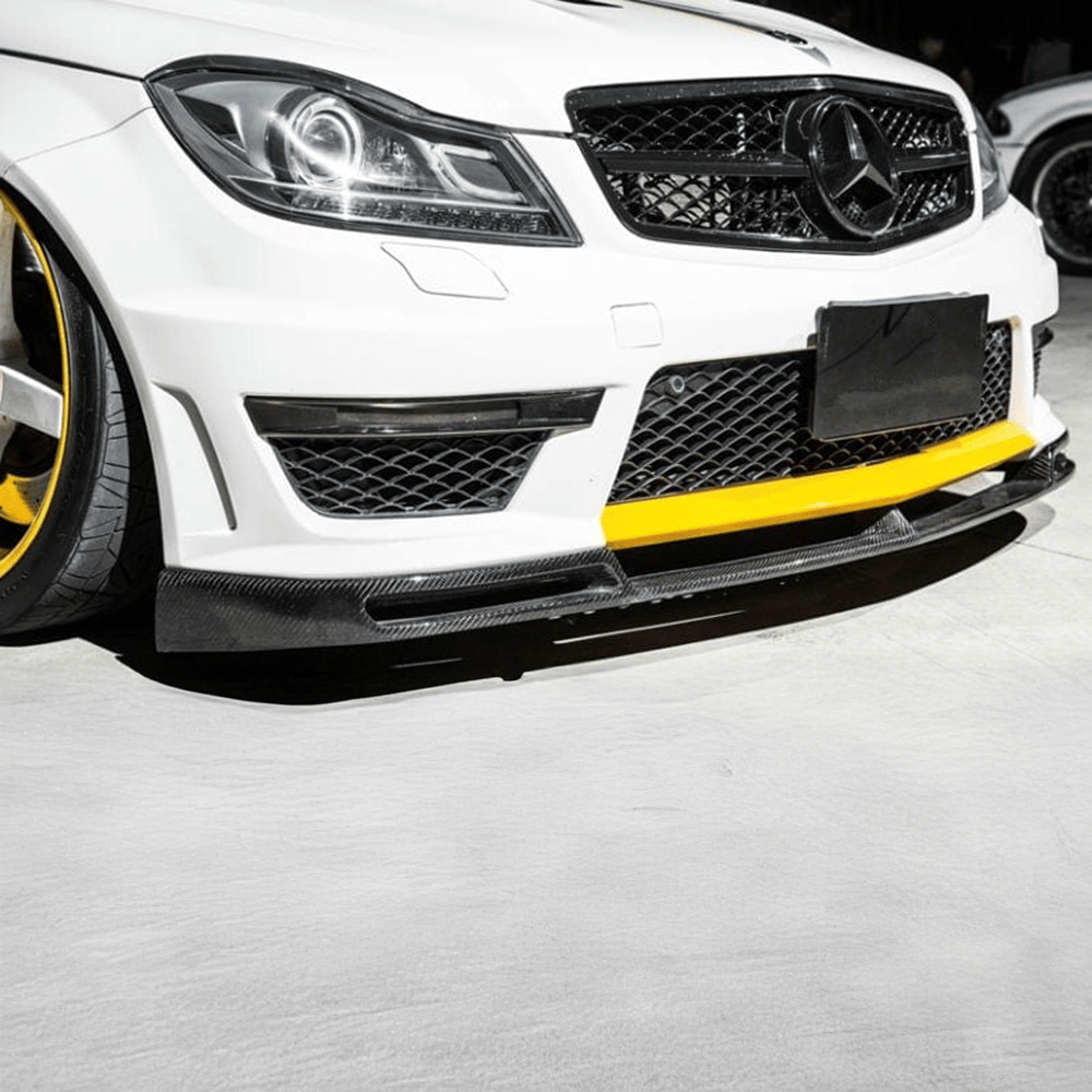 Mercedes Benz C63 (W204/S204/C204) Facelift VS Style Carbon Fibre Front Lip - Twenty Two Tuning Front Lip