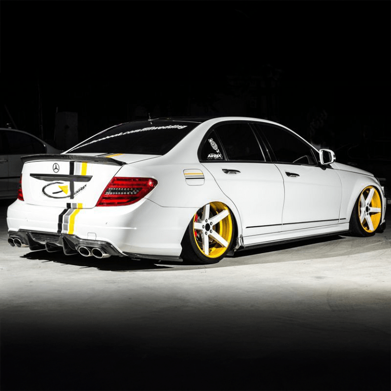 Mercedes Benz C63 (W204/S204) FL RIA Style Rear Bumper Canards - Twenty Two Tuning Rear Canards