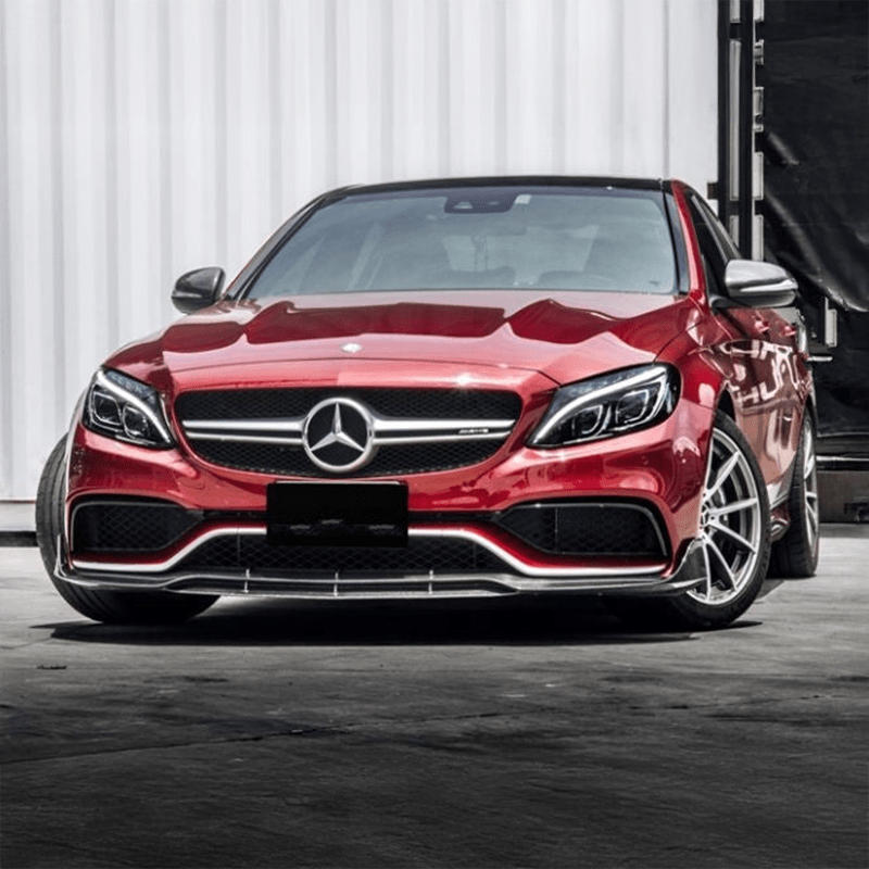 Mercedes Benz C63 (W205/S205) BRABUS Style Carbon Fibre Front Lip - Twenty Two Tuning Front Lip