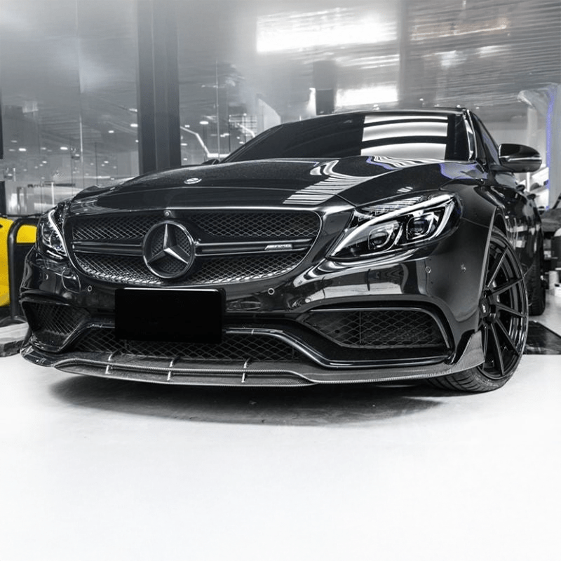 Mercedes Benz C63 (W205/S205) BRABUS Style Carbon Fibre Front Lip - Twenty Two Tuning Front Lip
