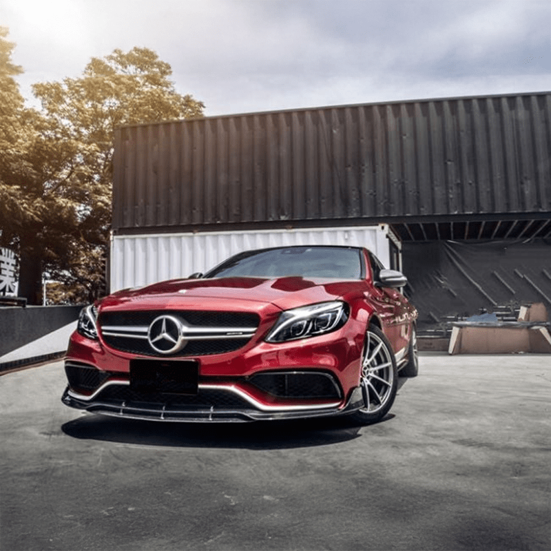 Mercedes Benz C63 (W205/S205) BRABUS Style Carbon Fibre Front Lip - Twenty Two Tuning Front Lip