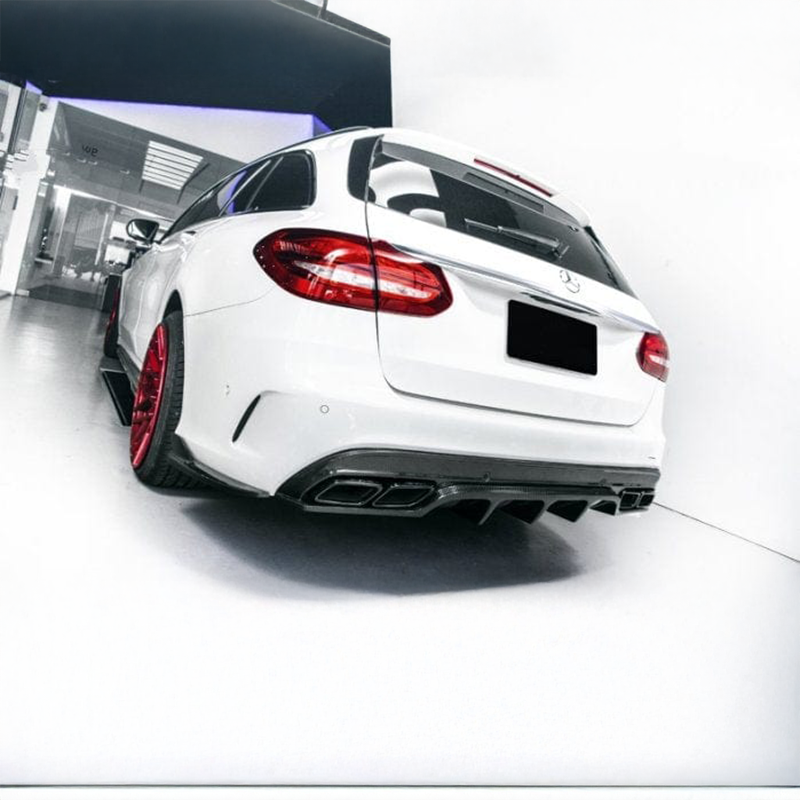 Mercedes Benz C63 (W205/S205) Future Design Style Carbon Fibre Rear Diffuser - Twenty Two Tuning Rear Bumper