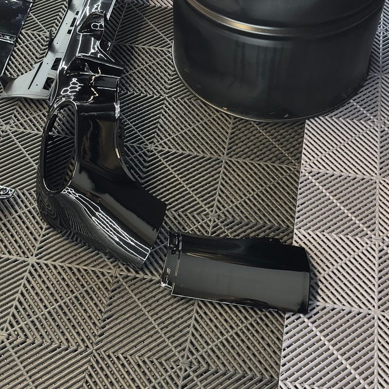 Mercedes Benz CLA-Class/CLA35/CLA45 (W118/C118) Future Design Style Gloss Black Rear Diffuser and Exhaust Tips - Twenty Two Tuning Rear Diffuser