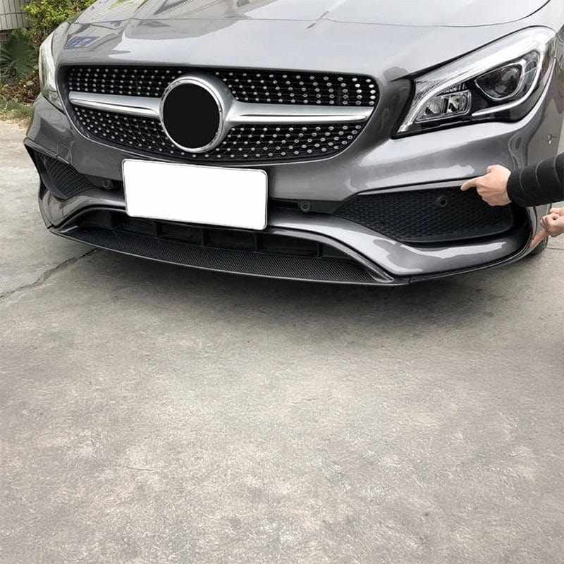 Mercedes Benz CLA-Class/CLA45 (W117/C117) AMG Style Front Lip Spoiler - Twenty Two Tuning Front Canards/Bumper Inserts